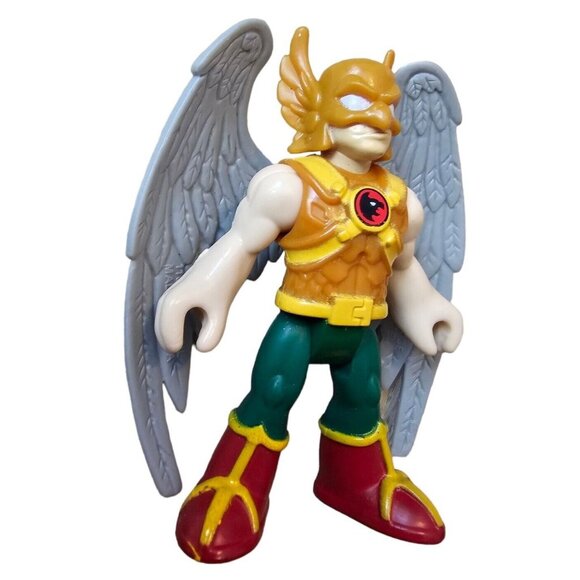 DC Comics Imaginext DC Super Friends Hawkman Poseable Mini Figure Toy Figurine - Picture 7 of 7